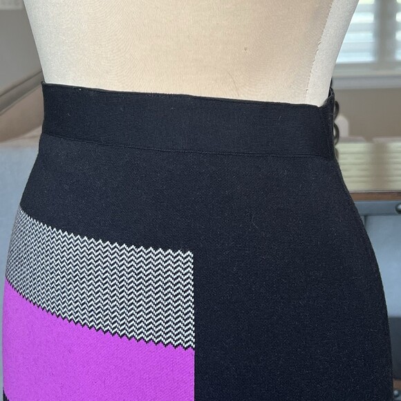 Per Se Colorblock Pencil Skirt Fits Size Small Altered from M Wiggle Straight - Picture 5 of 12